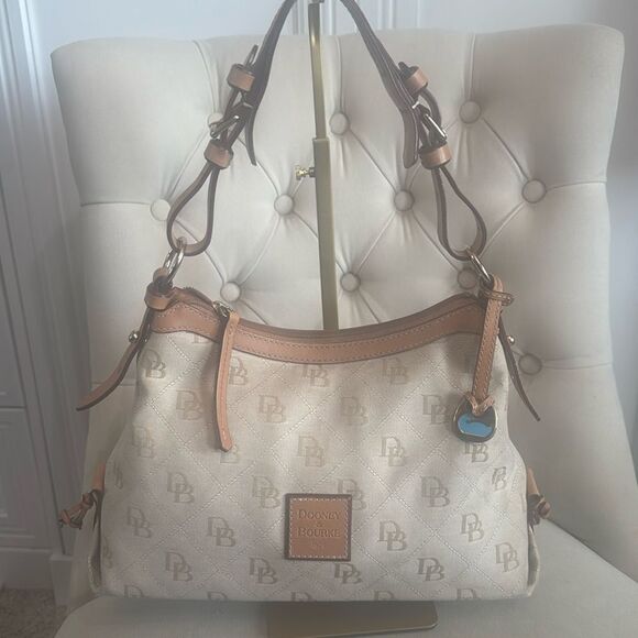 Dooney & Bourke East/West Slouch 1975 Signature Anniversary Bag - Picture 2 of 15